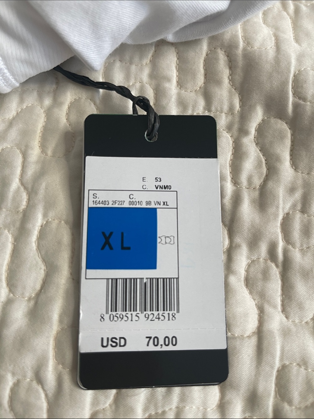 New with tags Emporio Armani Iconic Zero Gravity Bralette in White, size XL. - Picture 10 of 10